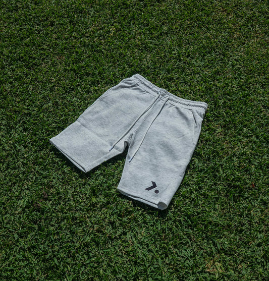 Fitted Terry Shorts- Grey