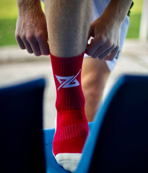 ICONIC Grip Socks- Red